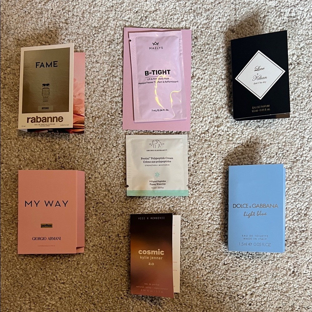 New Assorted Fragrance and Skincare Samples